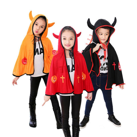 Fancydresswale Children Costumes Pumpkin Style for Halloween and Christmas Sorcerer/Halloween Cloak