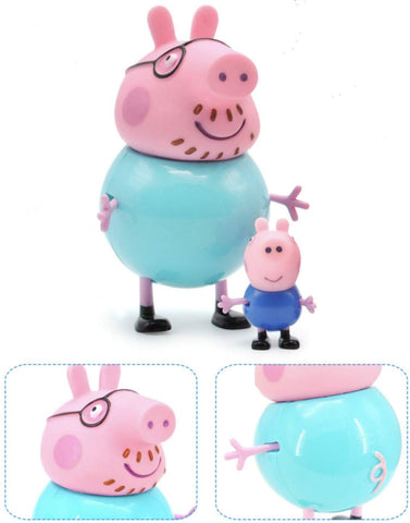 Peppa Pig family of 4 toy set for kids