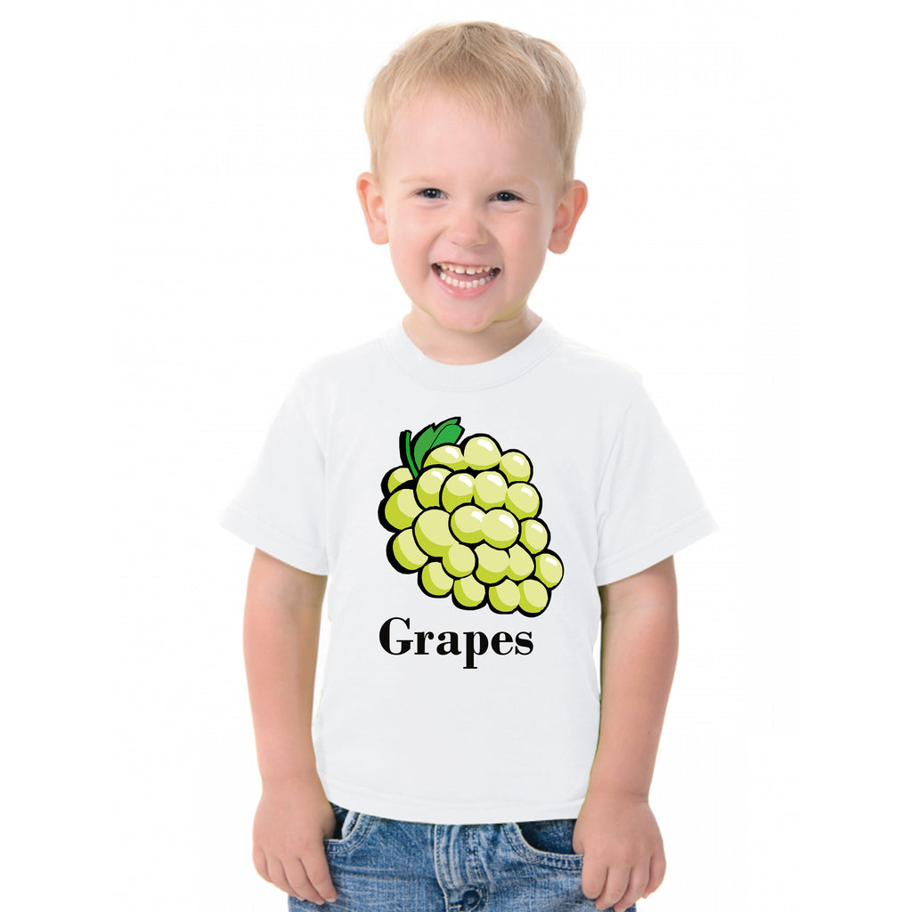 Fruit Theme T-Shirt for Kids Fancy Dress Costume Grapes