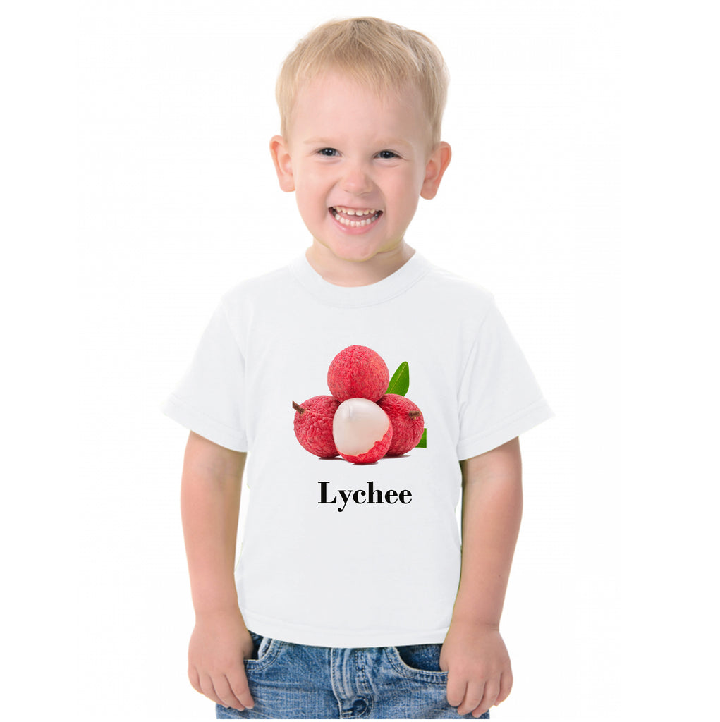 Fruit Theme T-Shirt for Kids Fancy Dress Costume Lychee
