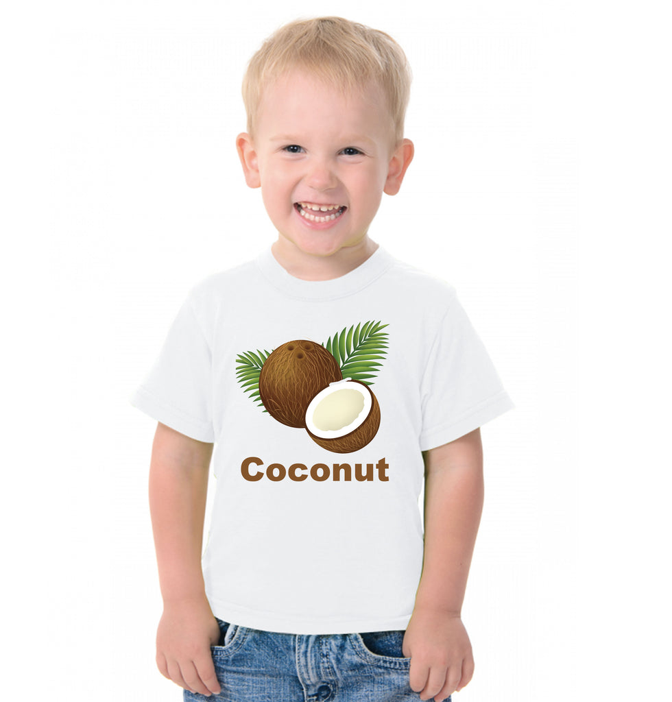 Fruit Theme T-Shirt for Kids Fancy Dress Costume Coconut