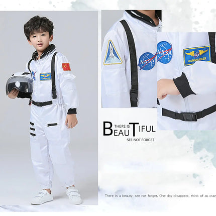 Astronaut Costume Profession Cosplay outfit for Kids White Fancydresswale