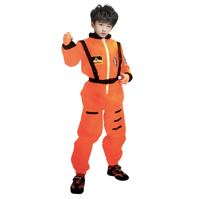 Astronaut suit Profession Cosplay outfit for Kids Orange Fancydresswale