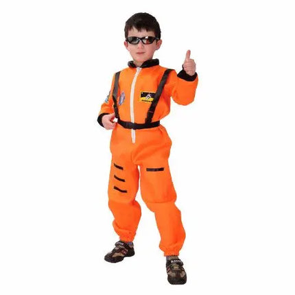 Astronaut suit Profession Cosplay outfit for Kids Orange Fancydresswale