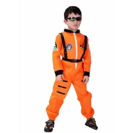 Astronaut suit Profession Cosplay outfit for Kids Orange Fancydresswale