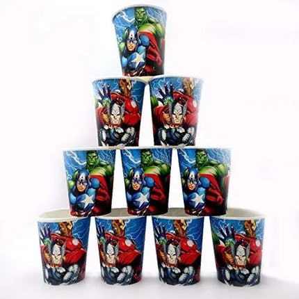 Avengers Theme Birthday Party Supply Mega Pack for 12 Guests 16 Items 179 Pcs Fancydresswale.com