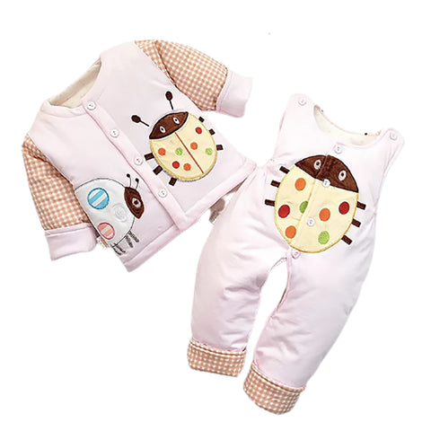 Fancydresswale Newborn dress for baby boy and Girl, 2 piece warm set , Pink