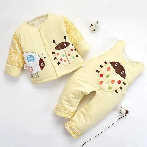 Newborn dress for babies 2 piece warm set,Dungaree Style Romper With Full Sleeves Top, Yellow