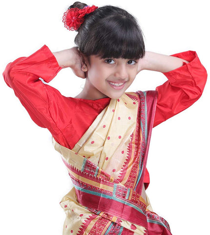 Assamese Bihu Dance Costume for Girls