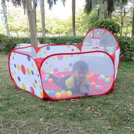 Ball Pit with Basketball Hoop, 1-6 Years Child Toddler Ball Ocean Pool Tent for Boys and Girls Healthy Pop Up Star Play Tent (1.5 Meter) fancydresswale.com