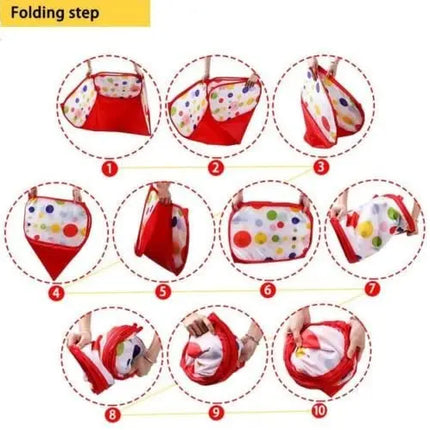 Ball Pit with Basketball Hoop, 1-6 Years Child Toddler Ball Ocean Pool Tent for Boys and Girls Healthy Pop Up Star Play Tent (1.5 Meter) fancydresswale.com