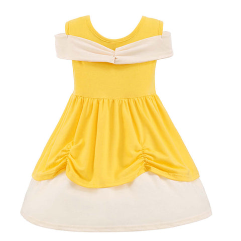 Fancydresswale Belle Princess Girls Dress Party  Summer Cosplay Baby Fashion