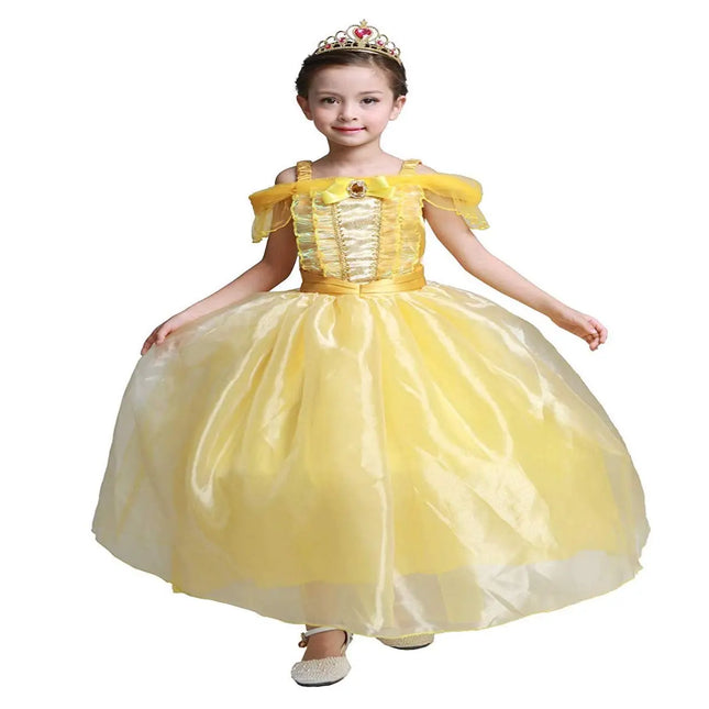 Belle Princess Dress with Accessories Set Fancydresswale