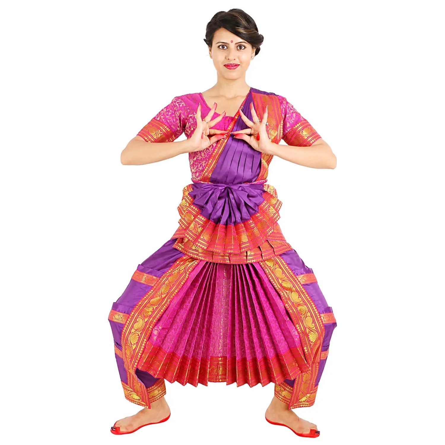 purple bharatanatyam dress colour combinations Purple Indian Classical Dance Bharatanatyam Dress