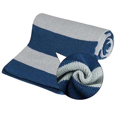 Harry Magician Patch Knit Scarf Muffler -Blue