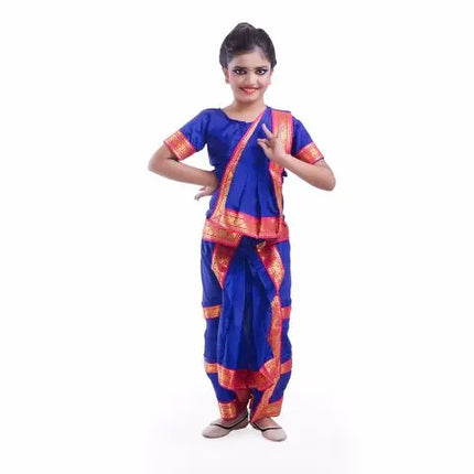 Blue Bharatnatyam Dance Dress Fancydresswale