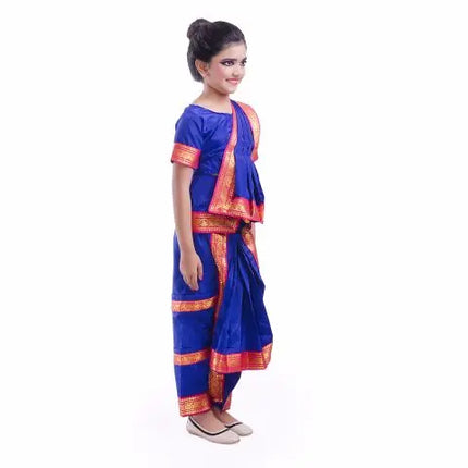 Blue Bharatnatyam Dance Dress Fancydresswale