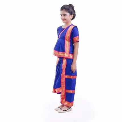 Blue Bharatnatyam Dance Dress Fancydresswale