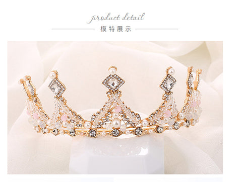 Princess Crown for Girls, Crystal Birthday Tiaras for Toddler Little Girl Big Kid Girl Prom Costume Party Accessories