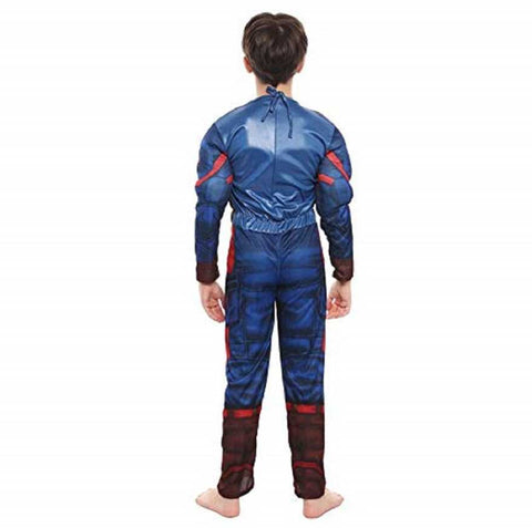 Fancydresswale Captain America Muscles Costume With Mask