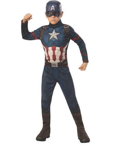Captain America dress for kids with Shield