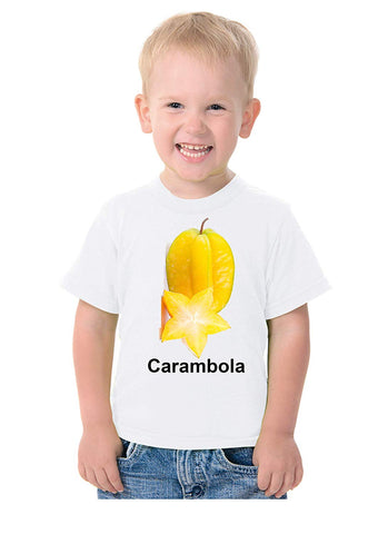 Fruit Theme T-Shirt for Kids Fancy Dress Costume Carambola