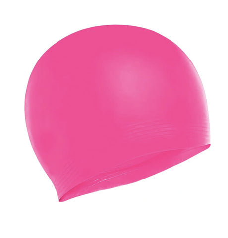 Pink Swimming Cap and Goggle combo for all age groups- One size fits all