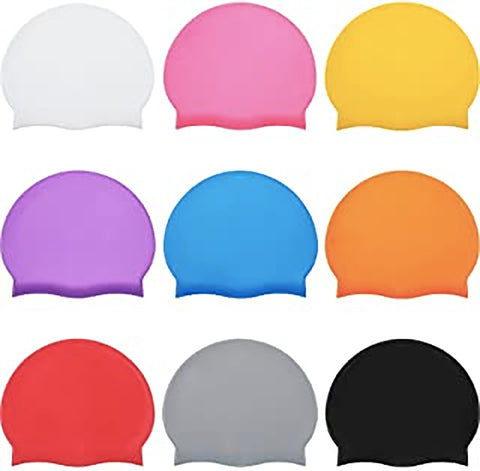 Fancydresswale Swimming Caps for kids and Adults- Assorted colors and designs