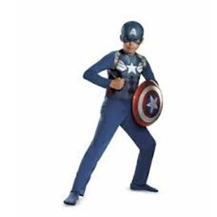 Captain America dress for kids with Shield fancydresswale.com