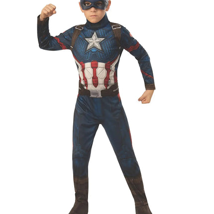 Captain America dress for kids with Shield fancydresswale.com