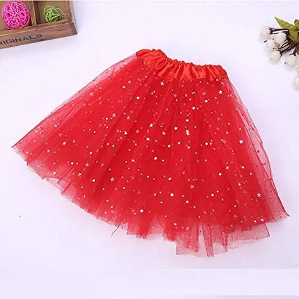 Christmas T_Shirt and Tutu Led Skirt with X-Mas Santa Cap Christmas Party Dress for Girls Fancydresswale