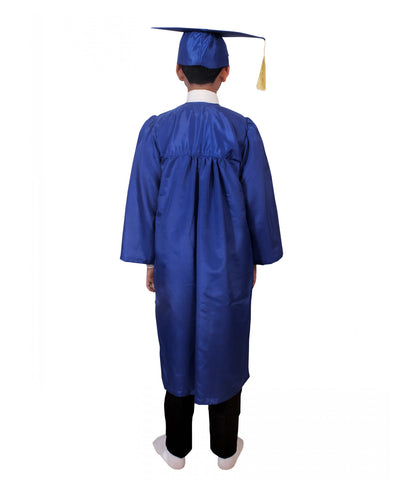 Convocation Dress with Cap for Boys and Girls Blue Color