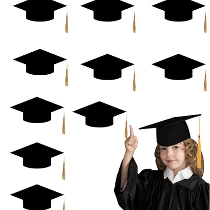 Convocation Cap for Kids, Black, pack of 10 Fancydresswale
