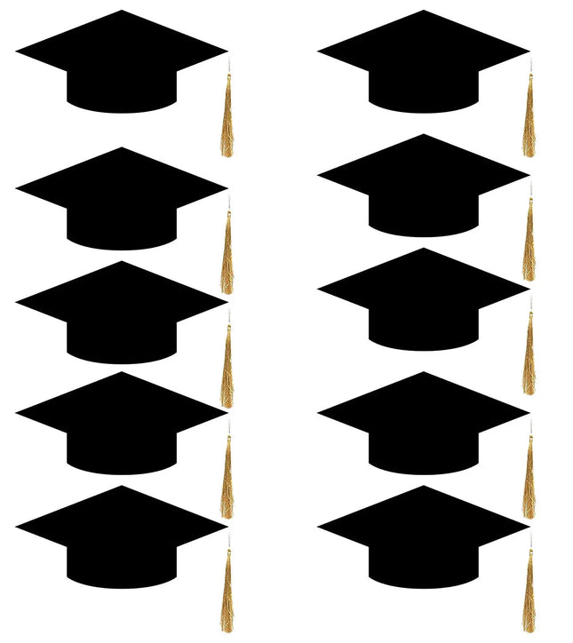 Convocation Cap for Kids, Black, pack of 10 Fancydresswale
