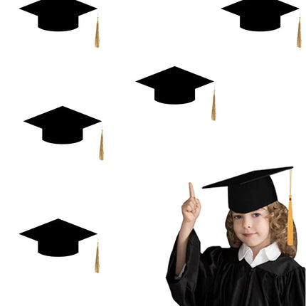 Convocation Cap for Kids, Black, pack of 5 Fancydresswale