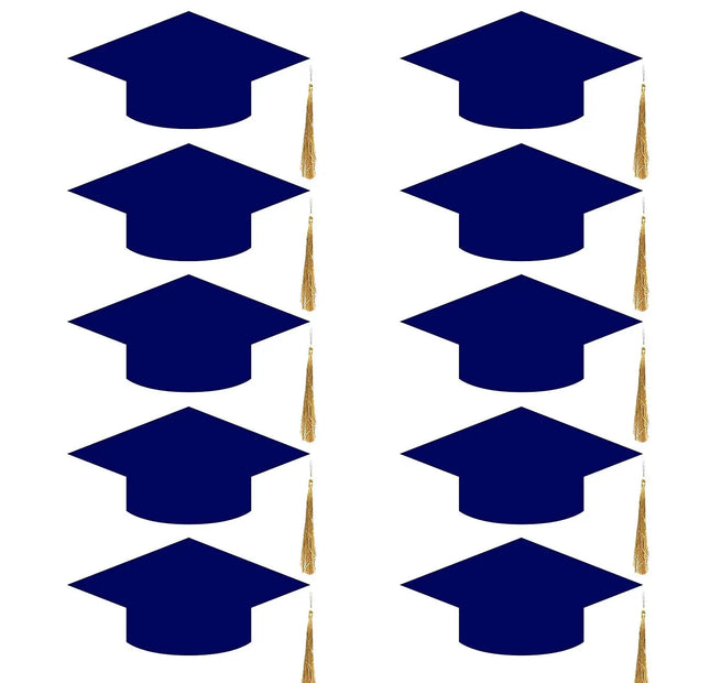 Convocation Cap for Kids, Blue, pack of 10 Fancydresswale