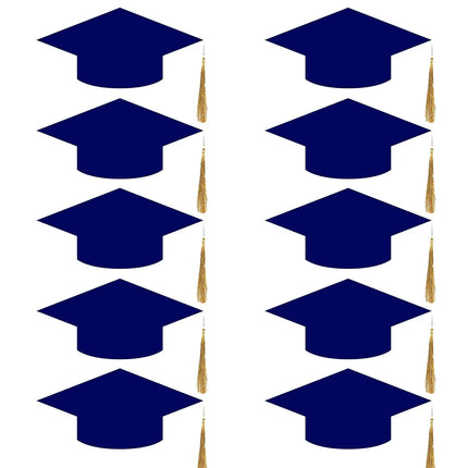 Convocation Cap for Kids, Blue, pack of 10 Fancydresswale