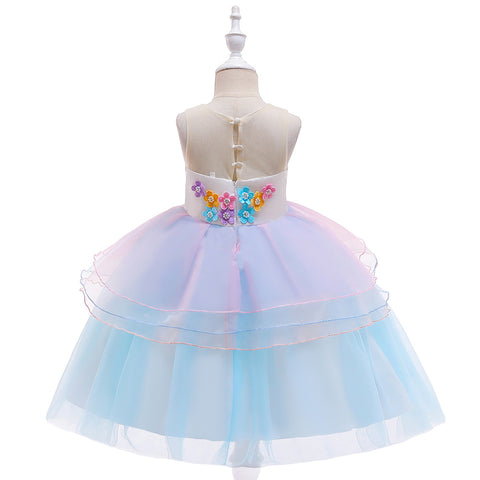 Fancydresswale Unicorn Blue dress for Girls
