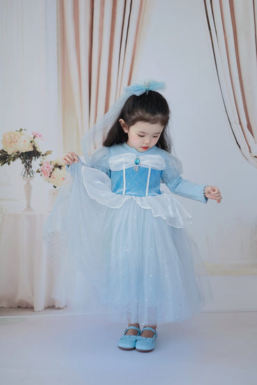 Maria.b Black Fancy Dress for Little Girl in Lawn – LWBK 007 - Chindiwala