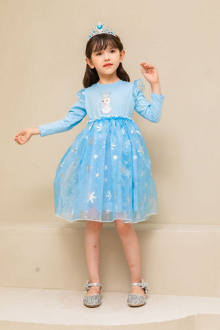 Fancydresswale princess Elsa frozen costume for Girls