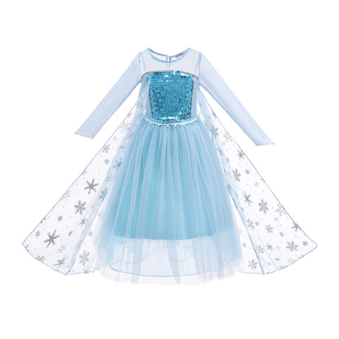 Fancydresswale Frozen Elsa Girl Princess Dress Cosplay costume