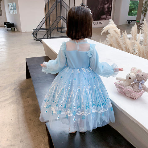 Fancydresswale princess Elsa frozen elegant new dress for Girls