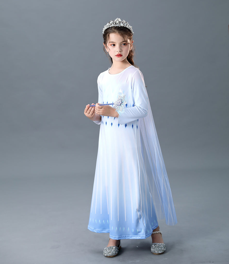 Fancydresswale Frozen 2 Elsa Girl Princess Gown Cosplay costume