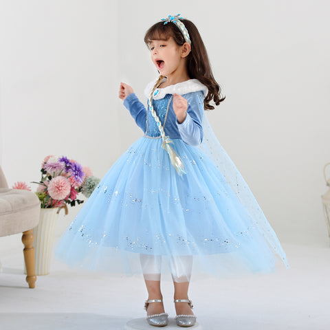 Fancydresswale princess Pageant Elsa frozen costume for Girls