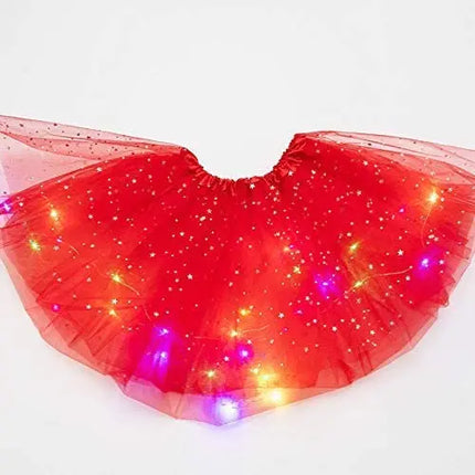 FancyDressWale Girls Dressing up Costume Red (3-7 Years),Tutu Skirt and Butterfly Wings Birthday Fairy Princess Dress Fancydresswale