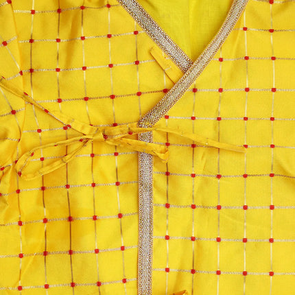 FancyDressWale Krishna dress set for Baby boys and kid with accessories-yellow Fancydresswale