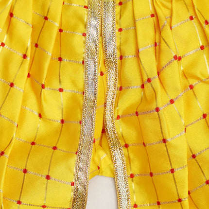 FancyDressWale Krishna dress set for Baby boys and kid with accessories-yellow Fancydresswale