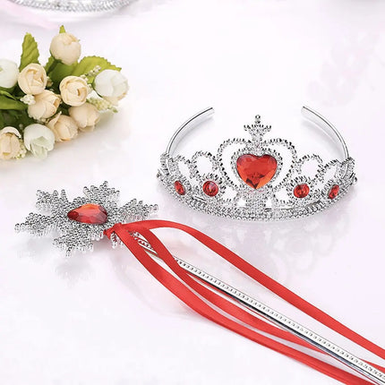 FancyDressWale Princess Dress Up Princess Silk Wands Tiaras and Crowns for Little Girls Gem Wand Gold Set fancydresswale.com
