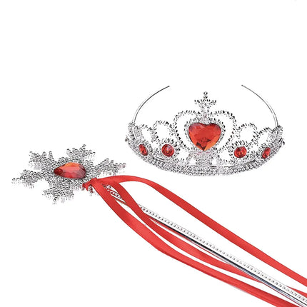 FancyDressWale Princess Dress Up Princess Silk Wands Tiaras and Crowns for Little Girls Gem Wand Gold Set fancydresswale.com