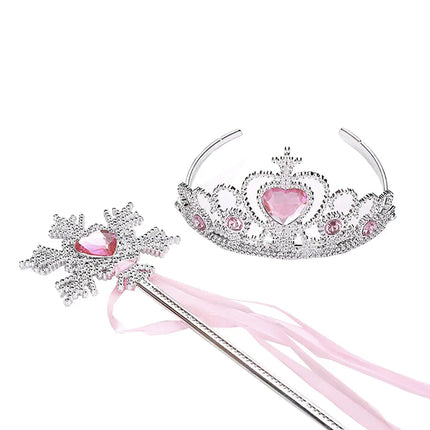FancyDressWale Princess Dress Up Princess Silk Wands Tiaras and Crowns for Little Girls Gem Wand Gold Set fancydresswale.com